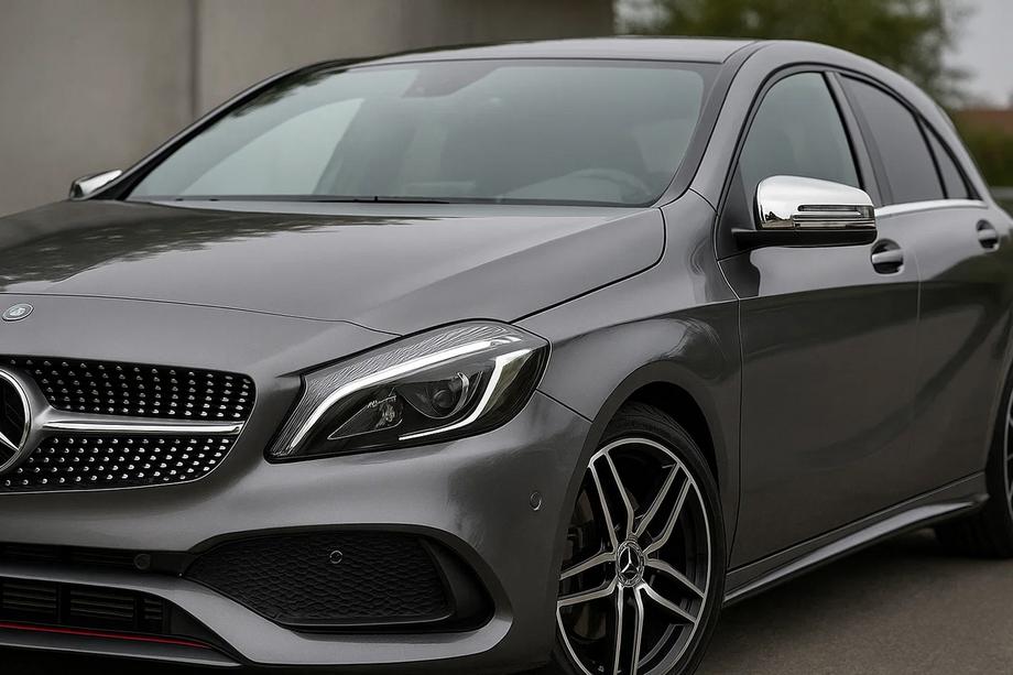 Mercedes A-class W176 2012-2018 Cubiertas de Espejos (2 uds, Acero Inoxidable) Image