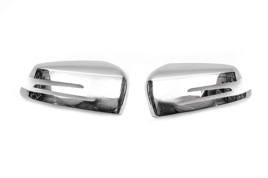 Mercedes CLA C117 2013-2019 Cubiertas de Espejos (2 uds, Acero Inoxidable) Foto 2