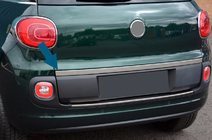 Fiat 500/500L 2013-2022 Moldura sobre la matrícula (para 500L, acero inoxidable) foto 1