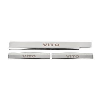 Protecciones de umbral interior Carmos V1 (3 piezas, acero inoxidable) Mercedes Vito W638 1996-2003 foto 3