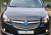 Opel Insignia 2008-2017 Cubiertas de Parrilla Cromadas (2014-2017, Acero Inoxidable) foto 3
