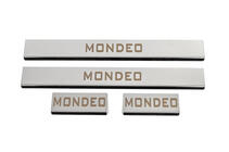 Ford Mondeo 2014-2022 Cubiertas de umbral de puerta (4 uds, acero inoxidable) foto 1