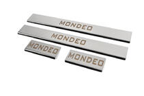 Ford Mondeo 2014-2022 Cubiertas de umbral de puerta (4 uds, acero inoxidable) foto 2
