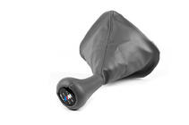 BMW 5 Series E39 1996-2003 Funda de palanca de cambios + pomo OEM (gris) foto 4