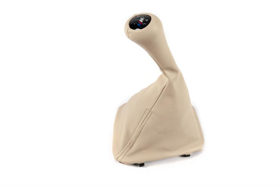 BMW 3 Series E36 1990-2000 Funda de palanca + pomo de cambio OEM 5 velocidades (beige) Image
