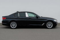 BMW Serie 5 G30/G31 2017–2023 Cubiertas de pilares de puerta en acero inoxidable (6 piezas) foto 1