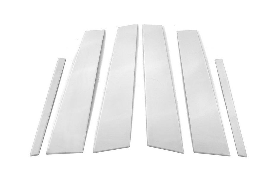 Mercedes C-class W204 2007-2015 Cubiertas de pilares de puerta en acero inoxidable (6 piezas) Foto 2