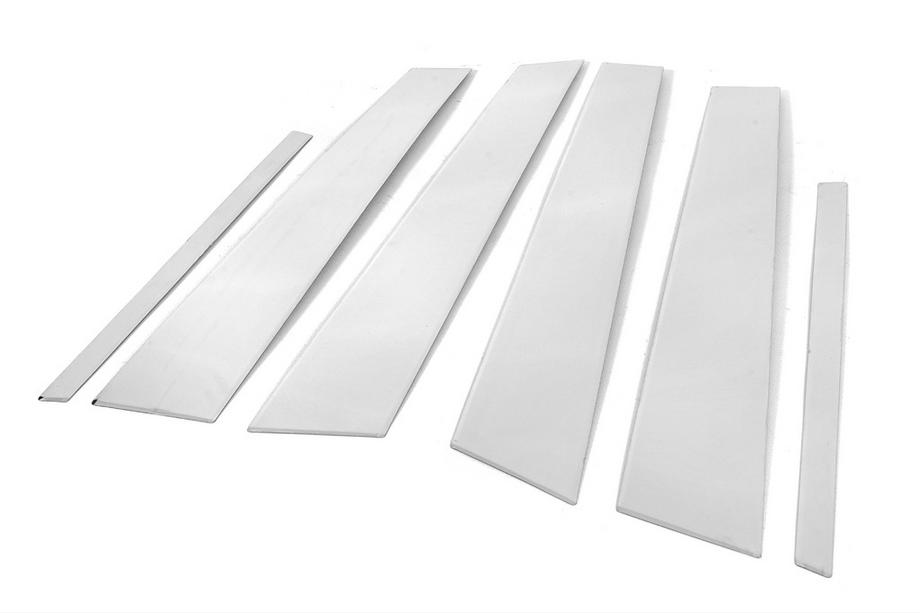 Mercedes C-class W204 2007-2015 Cubiertas de pilares de puerta en acero inoxidable (6 piezas) Foto 3