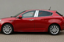 Alfa Romeo Giulietta 2010-2020 Cubiertas de pilares de puerta en acero inoxidable (4 uds) foto 1
