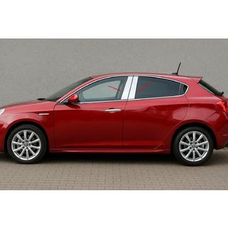 Cubiertas de pilares de puerta en acero inoxidable (4 uds) Alfa Romeo Giulietta 2010-2020 foto 1