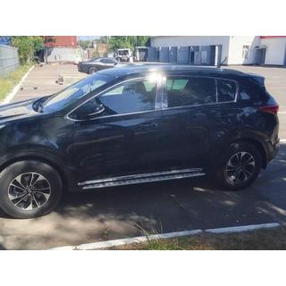 Cubiertas de pilares de puerta en acero inoxidable (6 piezas) Kia Sportage 2015-2021 foto 3
