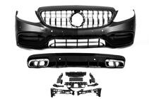 Mercedes C-class W205 2014-2021 Kit de carrocería con difusor (diseño AMG C63 2018-2021) foto 7
