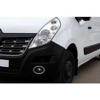 Cubiertas para faros antiniebla Carmos (2 uds., acero inoxidable) Opel Movano 2010-2021 foto 3