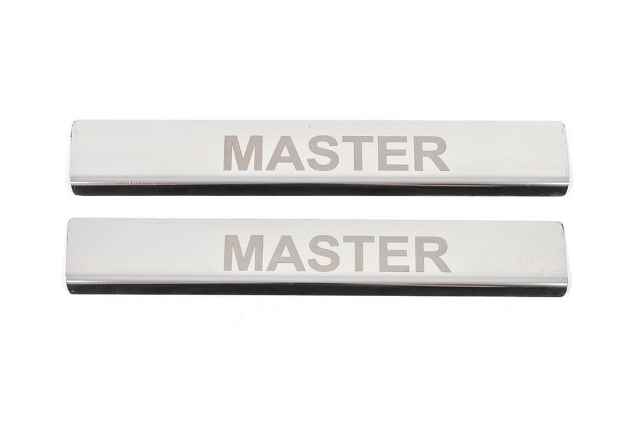 Renault Master 2011-2023 Protectores de umbral de puerta V4 (2 uds, acero inoxidable) Image