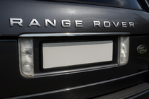 Range Rover III L322 2002-2012 Moldura sobre la matrícula (Carmos acero inoxidable) foto 1