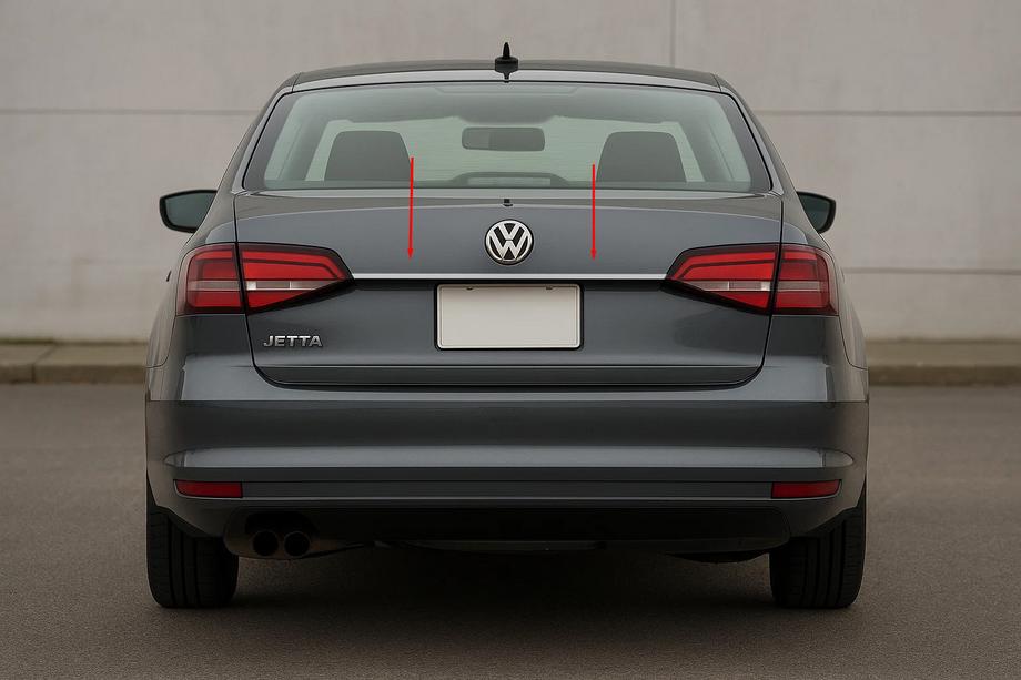 Volkswagen Jetta 2011-2018 Moldura sobre la matrícula (Carmos acero inoxidable) Image