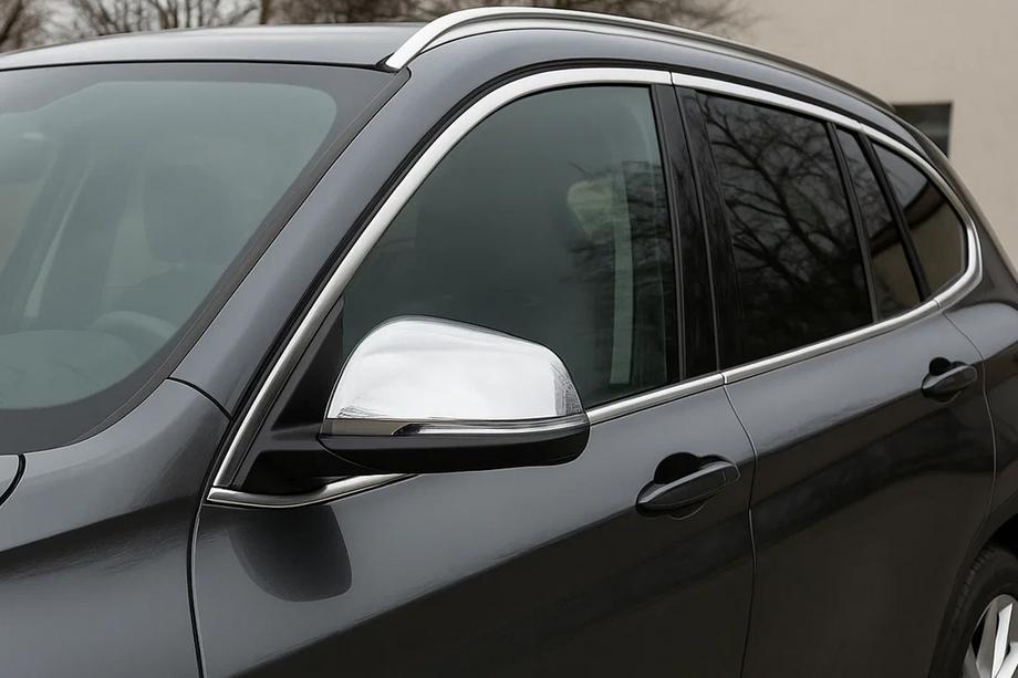 BMW X1 F48 2015-2022 Cubiertas de Espejos (2 uds, Acero Inoxidable) Carmos Foto 1