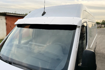 Volkswagen Crafter 2006-2016 Visera de parabrisas en el marco (Blanco, 5mm) foto 1