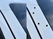 Volkswagen Crafter 2006-2016 Visera de parabrisas en el marco (Blanco, 5mm) foto 7