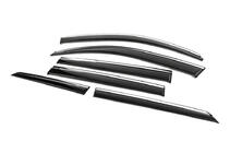 Toyota Land Cruiser Prado 150 2009-2023 Deflectores de ventana con moldura cromada Niken Luxury (6 uds) foto 3