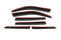 Toyota Land Cruiser Prado 150 2009-2023 Deflectores de ventana con moldura cromada Niken Luxury (6 uds) foto 4