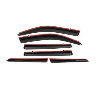 Deflectores de ventana con moldura cromada Niken Luxury (6 uds) Toyota Land Cruiser Prado 150 2009-2023 foto 4