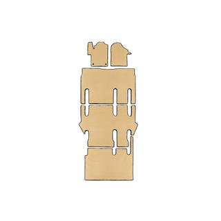 Alfombrillas EVA V-Class ExtraLong 2 laterales (Solo recogida, interior completo, Beige) foto 1