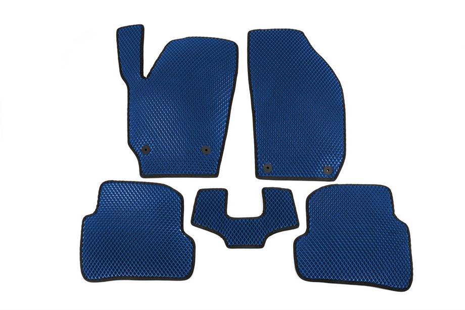 Skoda Fabia 2007-2014 Alfombrillas EVA (Azul) Image