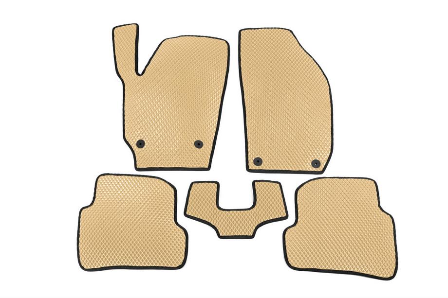 Skoda Fabia 2007-2014 Alfombrillas EVA (Beige) Image