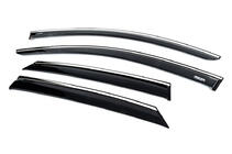 Opel Corsa F 2019- Deflectores de ventana con moldura cromada (4 uds, Niken) foto 2