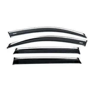 Deflectores de ventana con moldura cromada (2019-2023, 4 uds, Niken) Skoda Kamiq 2019- foto 2