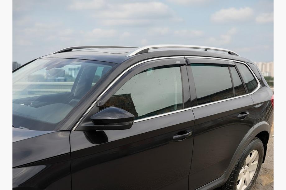Skoda Kamiq 2019- Deflectores de ventana con moldura cromada (2019-2023, 4 uds, Niken) Image