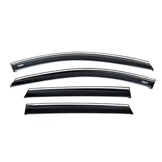 Deflectores de ventana con moldura cromada (4 uds, Niken) Hyundai I-20 2020- foto 1