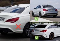Mercedes CLA C117 2013-2019 Guardabarros Premium para CLA45 (4 uds) foto 2