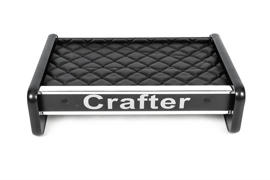 Volkswagen Crafter 2016- Estante para salpicadero (Negro con costura negra) Image