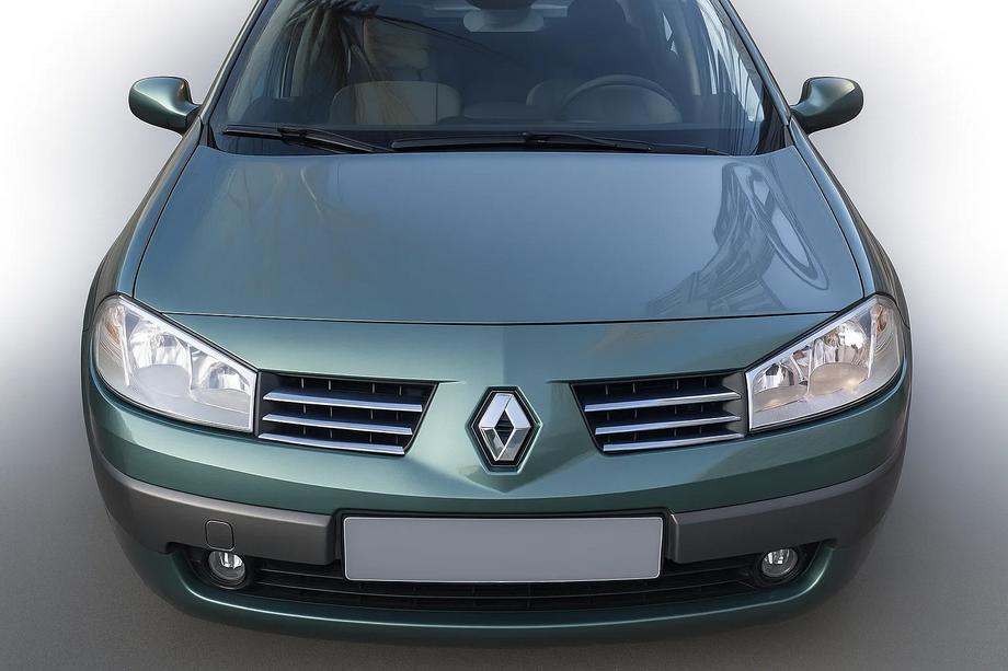 Renault Megane II 2004-2009 Cubiertas de Parrilla Cromadas (Modelo 2004-2006, 6 piezas, Acero Inoxidable) Carmos - Acero Inoxidable Turco Image