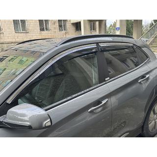 Deflectores de ventana con moldura cromada (4 uds, Niken) Hyundai Kona 2023- foto 2