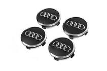 Audi Tapacubos centrales 57/61 mm con aro (4 uds, negro) foto 2