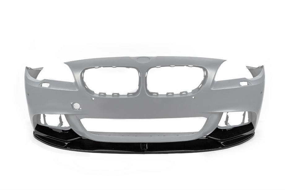 BMW 5 Series F10/F11 2010–2016 Splitter delantero DPT Lip V-1 (para M-Performance, negro brillo) Foto 4