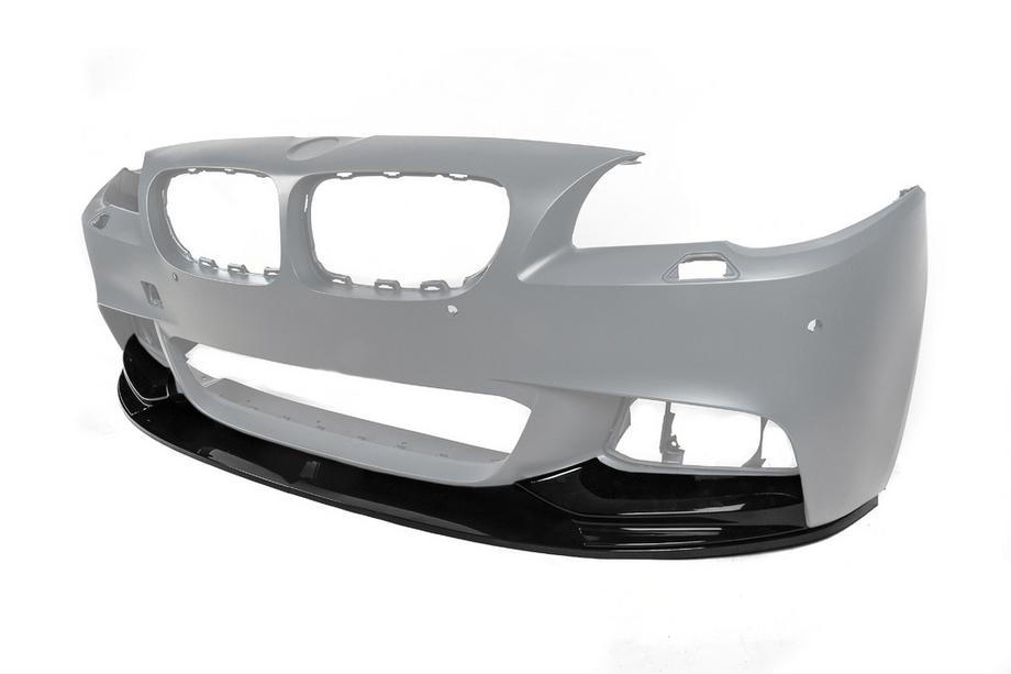 BMW 5 Series F10/F11 2010–2016 Splitter delantero DPT Lip V-1 (para M-Performance, negro brillo) Foto 6