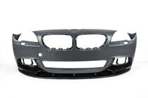 BMW 5 Series F10/F11 2010–2016 Splitter delantero DPT Lip V-2 (para M-Performance, negro brillo) foto 7