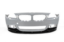 BMW 5 Series F10/F11 2010–2016 Splitter delantero DPT Lip V-2 (para M-Performance, negro brillo) foto 3