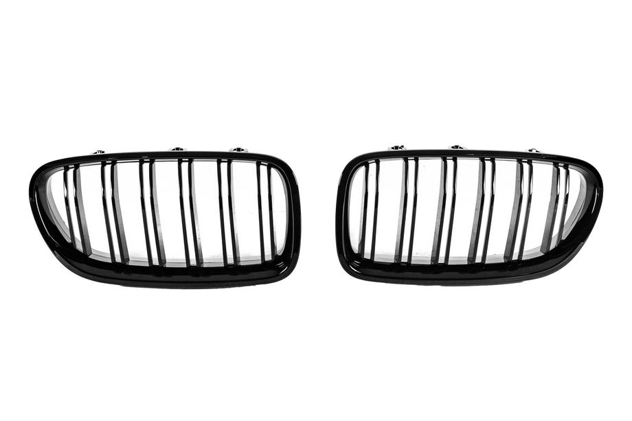 BMW 5 Series F10/F11 2010–2016 Riñones M-Look (Negro Brillante) Foto 2