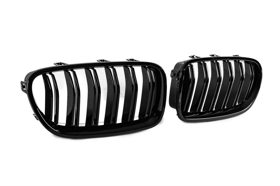 BMW 5 Series F10/F11 2010–2016 Riñones M-Look (Negro Brillante) Foto 4