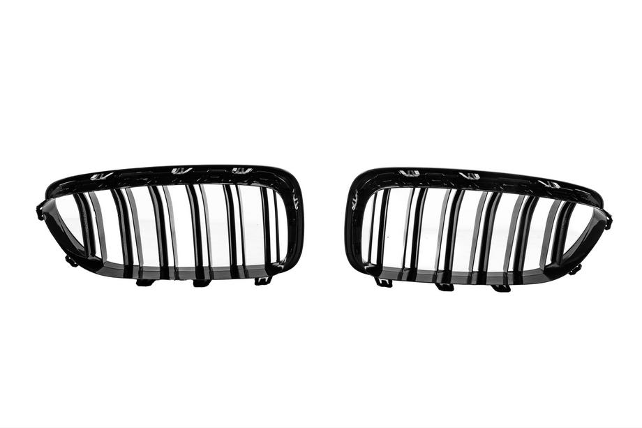 BMW 5 Series F10/F11 2010–2016 Riñones M-Look (Negro Brillante) Foto 5