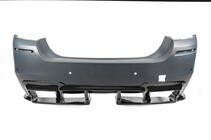 BMW 5 Series F10/F11 2010–2016 Difusor Trasero DPT V-1 (para M-Performance, Negro Brillante) foto 3