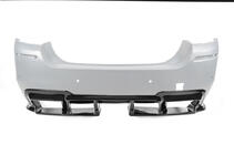 BMW 5 Series F10/F11 2010–2016 Difusor Trasero DPT V-1 (para M-Performance, Negro Brillante) foto 4