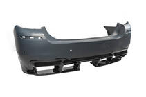 BMW 5 Series F10/F11 2010–2016 Difusor Trasero DPT V-1 (para M-Performance, Negro Brillante) foto 15