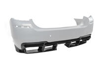 BMW 5 Series F10/F11 2010–2016 Difusor Trasero DPT V-1 (para M-Performance, Negro Brillante) foto 16