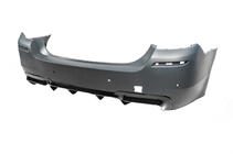 BMW 5 Series F10/F11 2010–2016 Difusor Trasero DPT V-2 (para M-Performance, Negro Brillante) foto 12